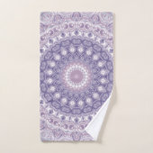Lavande et Lilac Mandala Motif (Serviette à main)