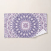 Lavande et Lilac Mandala Motif (Serviette à main)