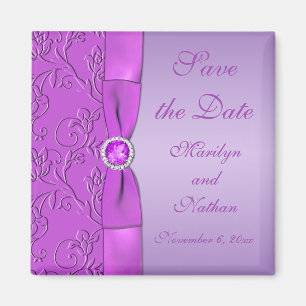 Lavande et Mariage violet Favor Magnet