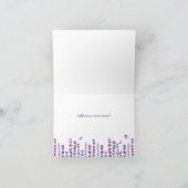 Lavande et papillon Merci (Intérieur)