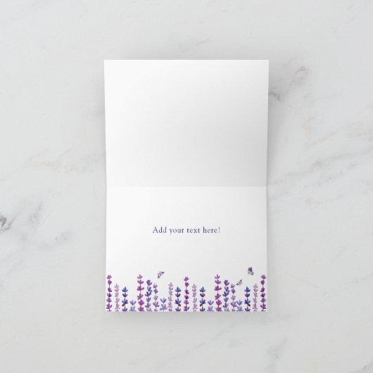 Lavande et papillon Merci (Intérieur)