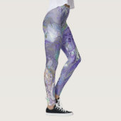Lavande et Pastel Leggings Abstraits - "Naomi" (Droite)