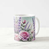lavande et tasse de jardin rose (Devant droit)