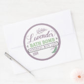 Lavande Étiquette de la bombe de bain (Enveloppe)