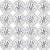 Lavande Étiquette Lavande 1,33" Lip Balm 0,5 oz mé (Devant)