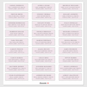 Lavande   Étiquettes de adresse individuels