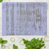 Lavande Faux Bois Texture Serviette de cuisine (Plié)