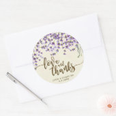 lavande fleurie amour et merci faveurs autocollant (Enveloppe)