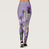 Lavande fleurit Floral Botanical Lilac Leggings (Dos)