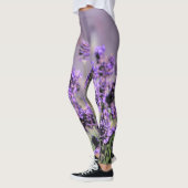 Lavande fleurit Floral Botanical Lilac Leggings (Gauche)