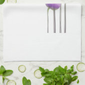 Lavande Fleurs Abstraites Serviette de cuisine (Plié)