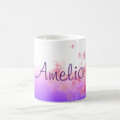 Lavande fleurs aquarelle tasse de café (Centre)