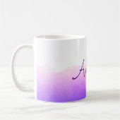 Lavande fleurs aquarelle tasse de café (Gauche)