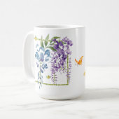 Lavande Fleurs Jaunes Mug classique, 15 oz (Devant gauche)