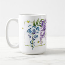 Lavande Fleurs Jaunes Mug classique, 15 oz
