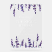 Lavande florale La nuit avant l'accueil Clear (Recto)