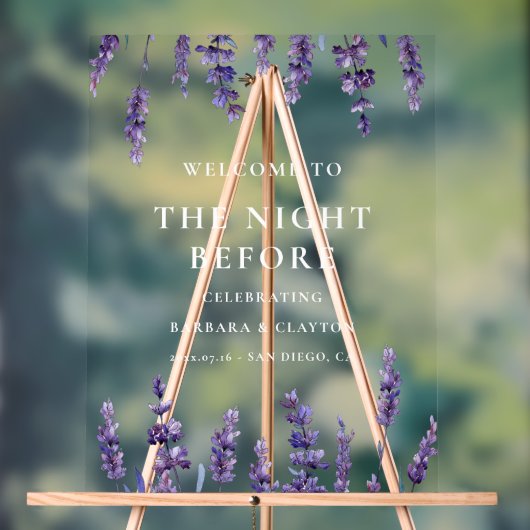 Lavande florale La nuit avant l'accueil Clear (Neutre)