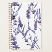 Lavande Florale sur blanc (Devant)