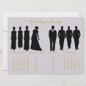 Lavande & Gold Polka Mariage programme de la cérém (Dos)