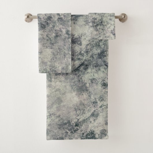 Lavande Gris Texturée Abstraite moderne Sage Vert (En situation)