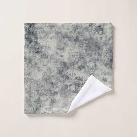 Lavande Gris Texturée Abstraite moderne Sage Vert (Gant de toilette)
