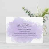 Lavande | Invitation de douche nuptiale (Debout devant)