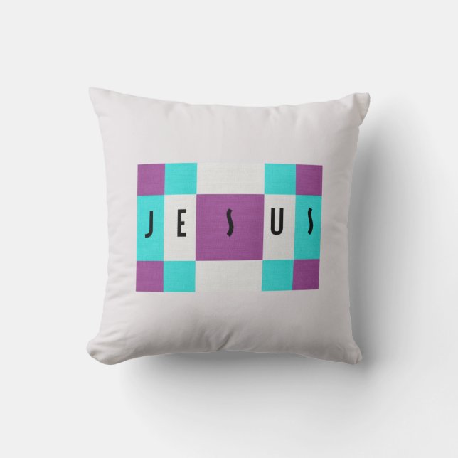 Lavande Jésus Accent Coussin (Recto)