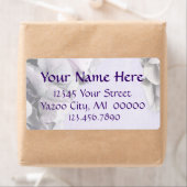 Lavande Lumière Hydrangea Grand Étiquette de adres (En situation)