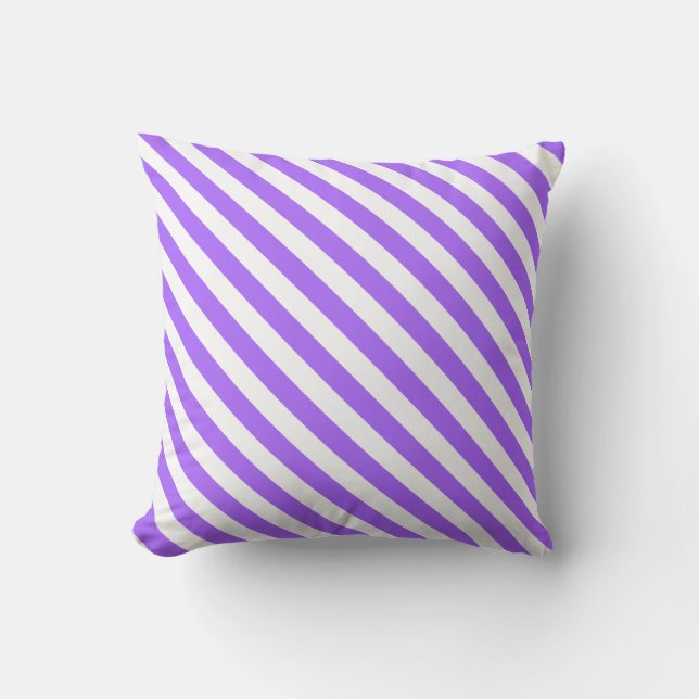 Lavande mauve et blanc sur un Coussin (Recto)