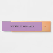 Lavande minimaliste Plaque lisible Moderne (Devant)
