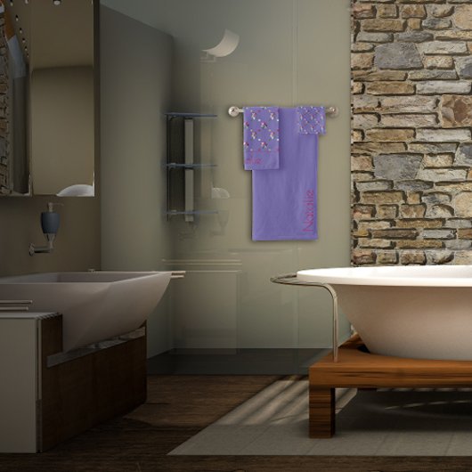 Lavande motif de couleur géométrique