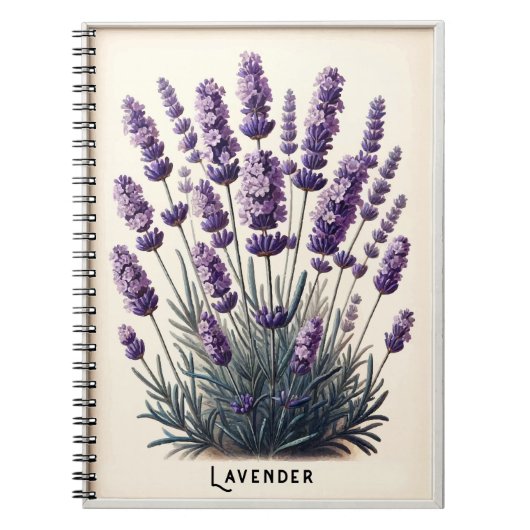 Lavande Plante Floral Flower Herbal Journal (Devant)