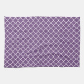 Lavande Quarterfoil Monogram Cuisine Serviette (Horizontal)