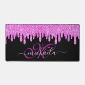 Lavande rose étincelante et Monogramme noir (Recto)