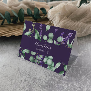 Lavande rustique   Cartes de Mariage violet