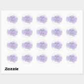 Lavande | Sticker Favor de mariage (Feuille)