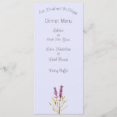 lavande vintage - carte menu (Devant)