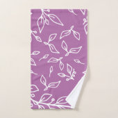 Lavande violet floral (Serviette à main)