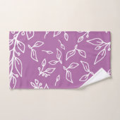 Lavande violet floral (Serviette à main)