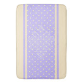 Lavande violet pois et tapis de bain jaune (devant Vertical)