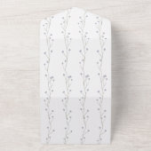 Lavander Floral Faire-part de mariage (Dehors)