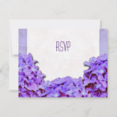 Lavander Hydrangeas RSVP Kaartje (Achterkant)