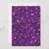 Lavander krans bruiloft bewaar de datum save the date (Achterkant)