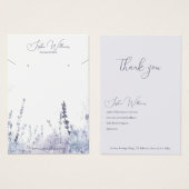 Lavander Necklace & Earrings Jewelry Display Card (Devant & derrière)