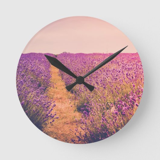 Lavander Ronde Klok (Voorkant)