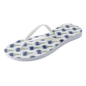 Lavandula Lavender Bouquet Floral Print Paars Teenslippers (Schuin)