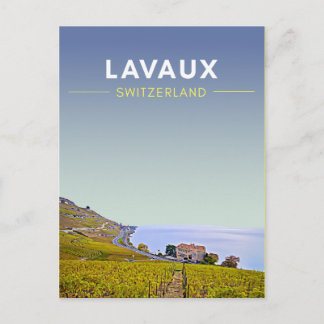 Lavaux Vineyards Zwitserland Reis Briefkaart