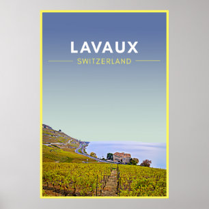 Lavaux Vineyards Zwitserland Reis Poster