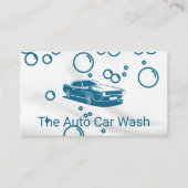 Lave-auto | Carte de visite de nettoyage automatiq (Devant)