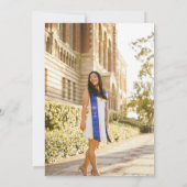 Lave couleur bleu vert Grad Party Invitation (Dos)